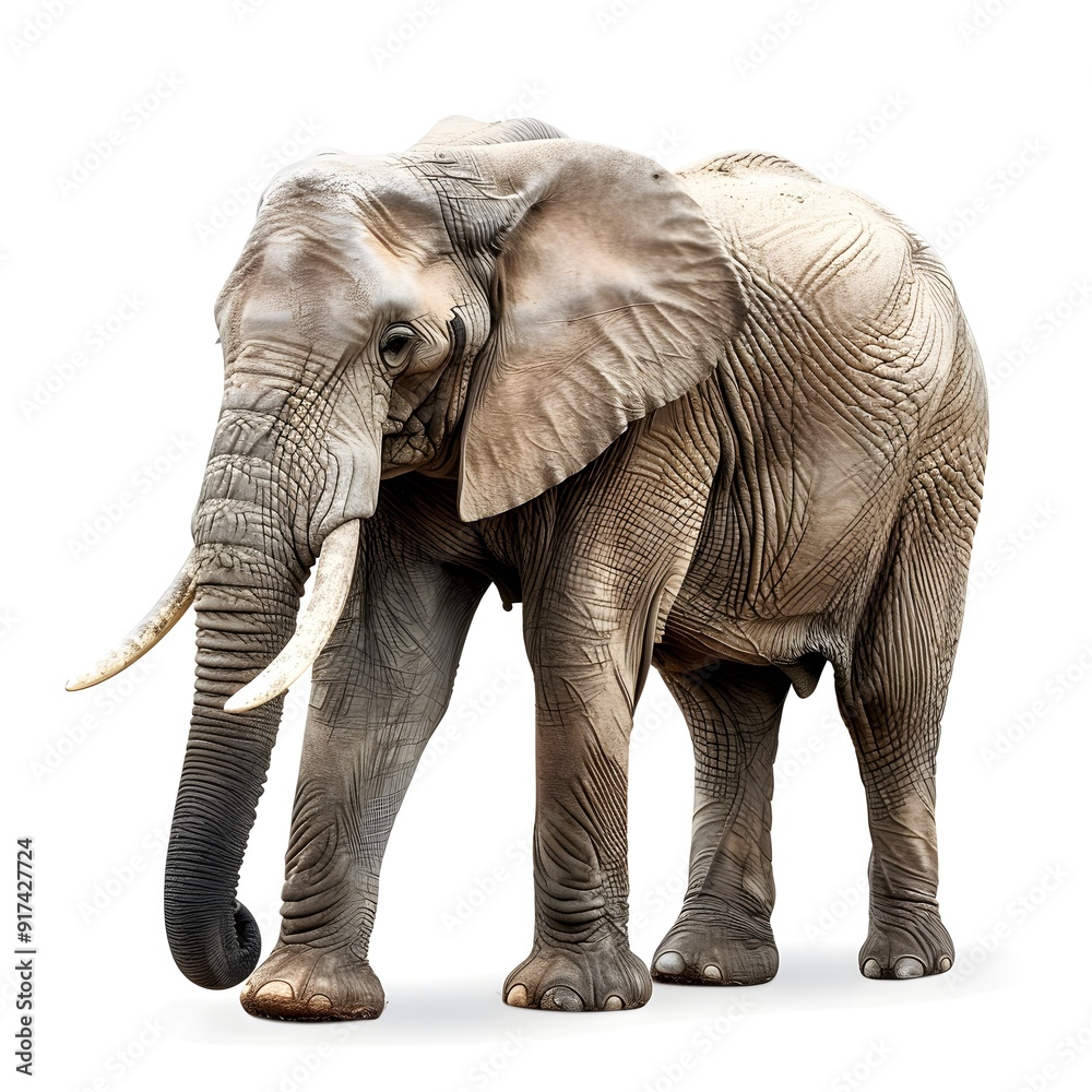 Obraz premium Stylish Elephant on transparent background 