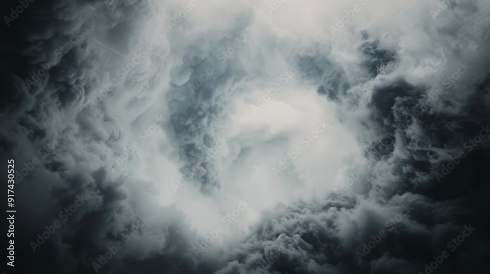 Stunning Circular Cloud Formation Above the Horizon at Dusk