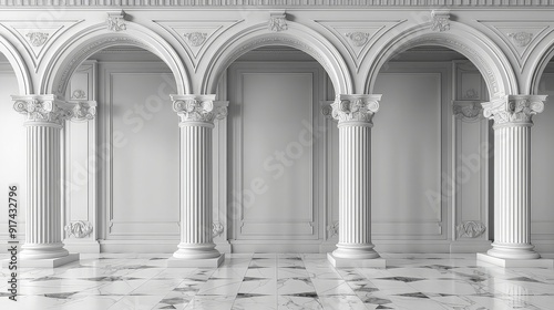 Blank Advertising Promotional Event Entrance Gate. 3d illustration. --chaos 40 --ar 16:9 --style raw --stylize 500 --v 6 Job ID: 1d1acd82-45e3-45ba-86eb-611a182e12ac