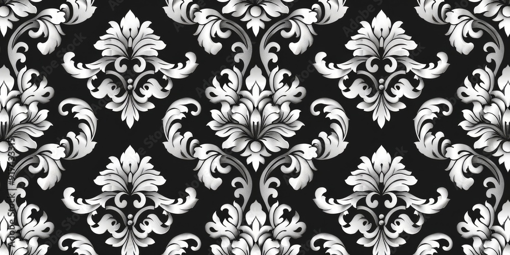 seamless damask pattern seamless damask pattern