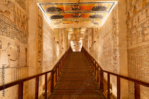 tomb of Ramesses VI in The Valley of Kings. Luxor. Egypt. photo