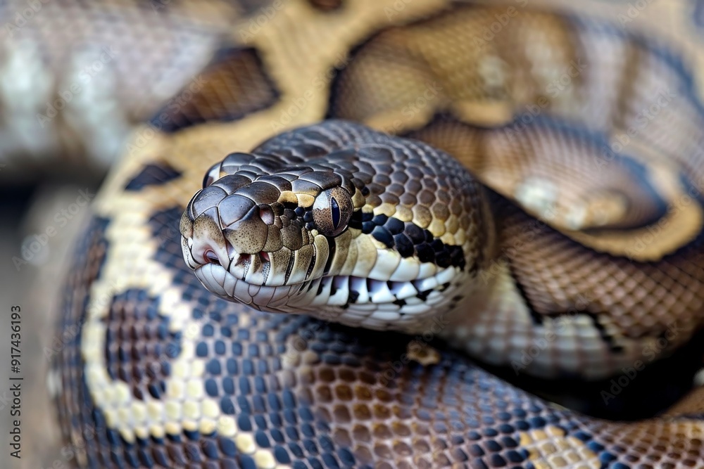close - up of a python snake.. Beautiful simple AI generated image in 4K, unique. close - up of a python snake.. Beautiful simple AI generated image in 4K, unique.