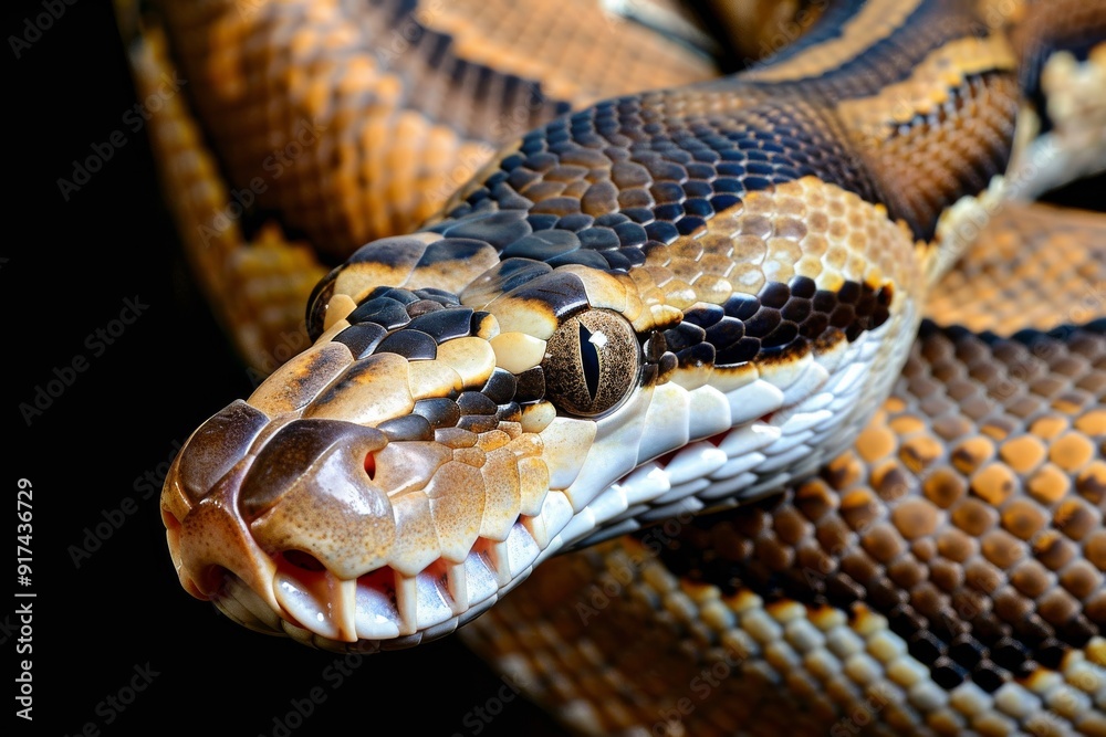 close - up of a python snake.. Beautiful simple AI generated image in 4K, unique. close - up of a python snake.. Beautiful simple AI generated image in 4K, unique.