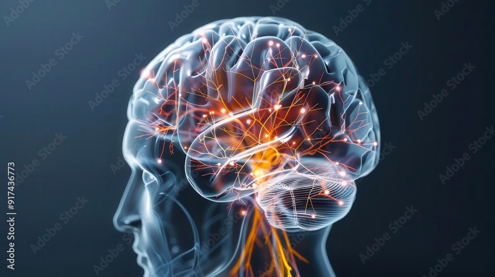A detailed illustration of a brain showcasing neural activity and connections, representing intelligence and cognitive processes. A detailed illustration of a brain showcasing neural activity and connections, representing intelligence and cognitive processes.
