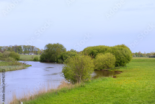 River in Dutch landscape