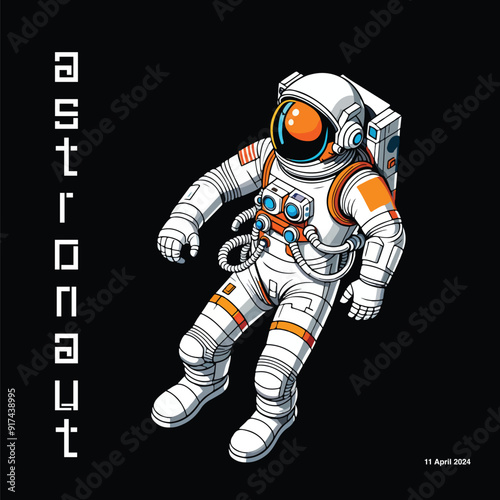 Astronaut illustration High Resolution