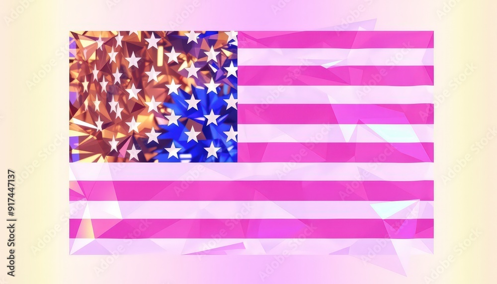 American Flag Geometric Abstract. American Flag Geometric Abstract.