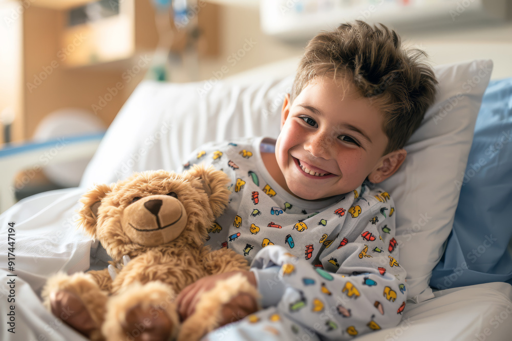 Smiles and Snuggles, A Cute Boy in Pediatric Care Smiles and Snuggles, A Cute Boy in Pediatric Care