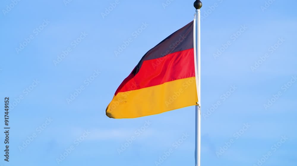 Germany flag waving in the wind Germany flag waving in the wind