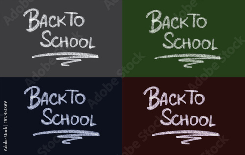 Back to school chalkboard Set