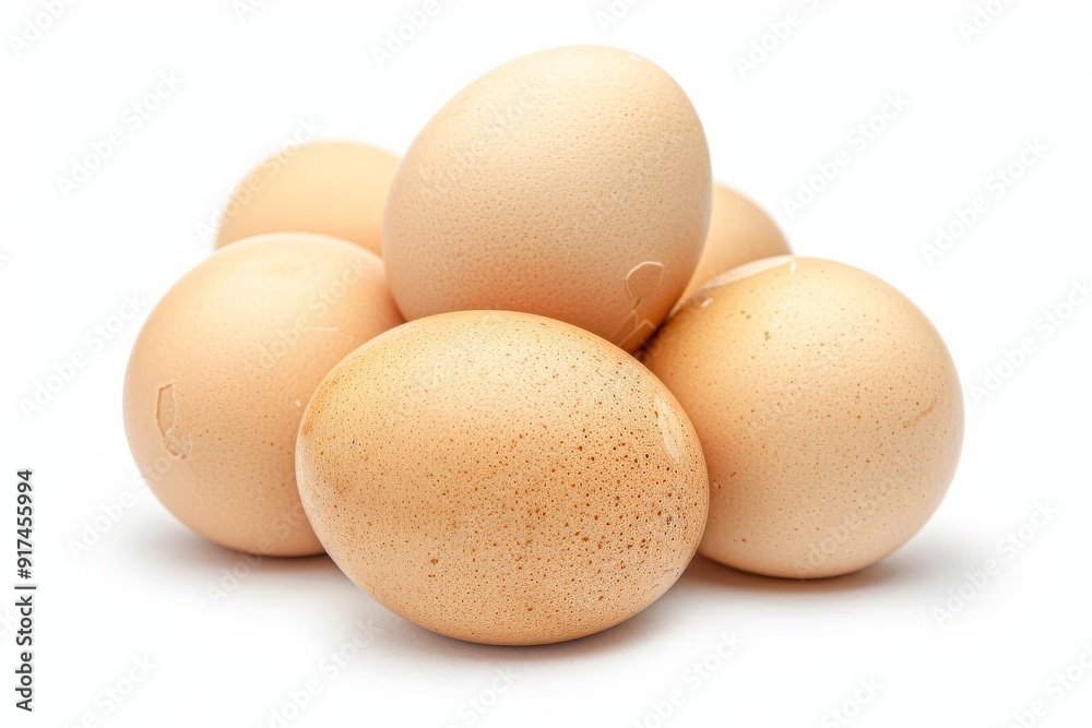 Close-up of Cardboard tray with white chicken eggs. Beautiful simple AI generated image in 4K, unique. Close-up of Cardboard tray with white chicken eggs. Beautiful simple AI generated image in 4K, unique.