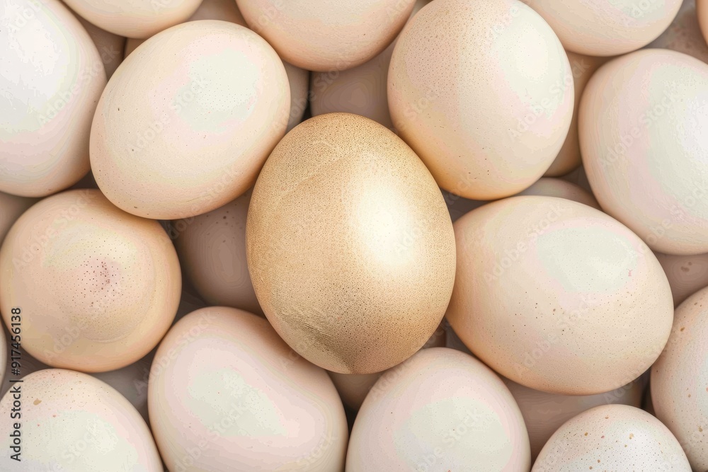 Close-up of white duck eggs in a carton. Beautiful simple AI generated image in 4K, unique. Close-up of white duck eggs in a carton. Beautiful simple AI generated image in 4K, unique.