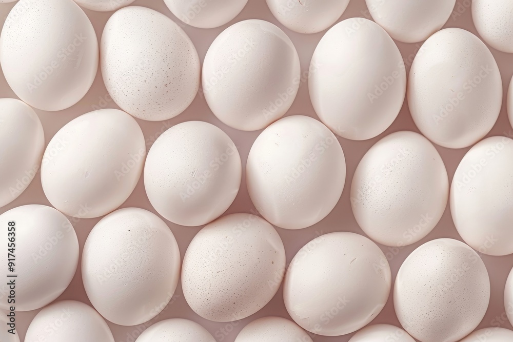 Close-up of Cardboard tray with white chicken eggs. Beautiful simple AI generated image in 4K, unique. Close-up of Cardboard tray with white chicken eggs. Beautiful simple AI generated image in 4K, unique.