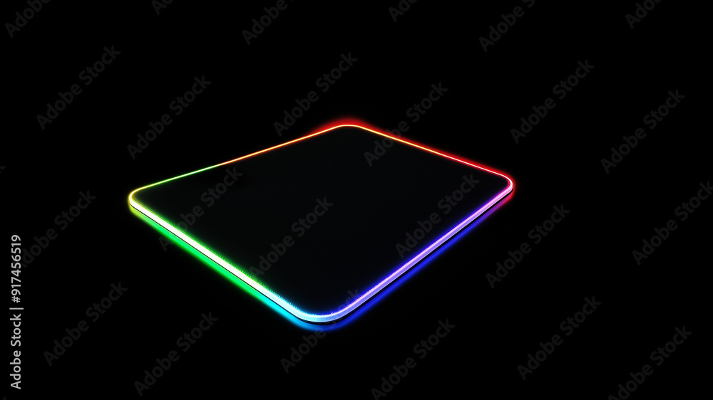 Mousepad mit RGB Randbeleuchtung für die Computer Spieler Szene Mousepad mit RGB Randbeleuchtung für die Computer Spieler Szene