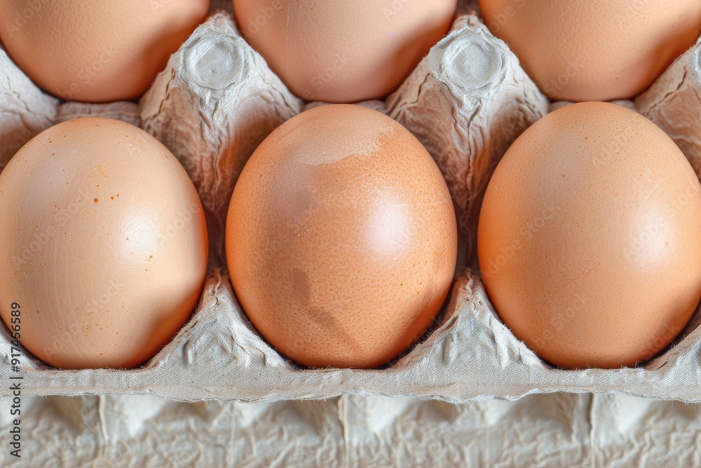 Close-up of a carton of farm-fresh eggs, varied shell colors and textures, soft natural light, detailed and wholesome. . Beautiful simple AI generated image in 4K, unique. Close-up of a carton of farm-fresh eggs, varied shell colors and textures, soft natural light, detailed and wholesome. . Beautiful simple AI generated image in 4K, unique.