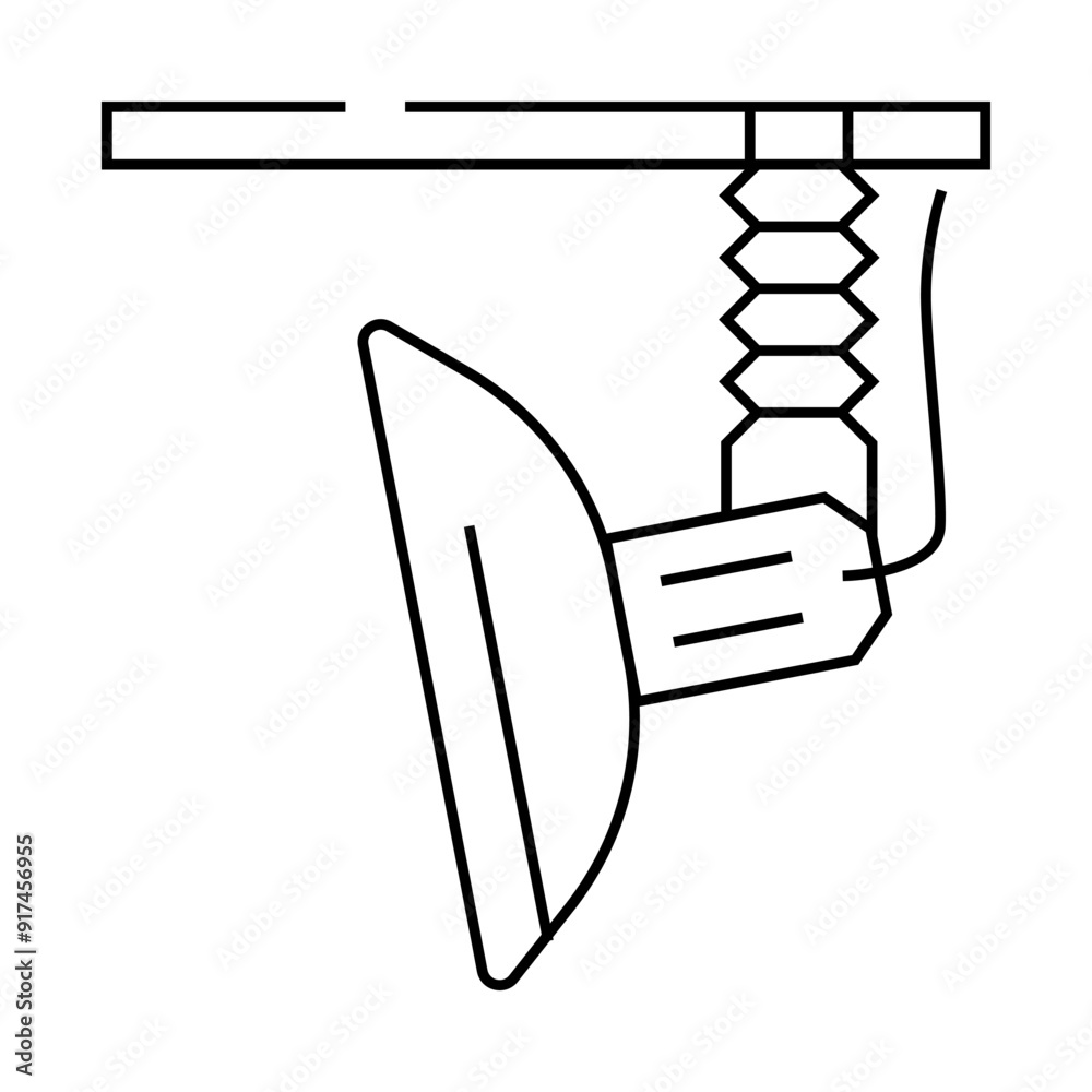 soft box lamp line icon vector. soft box lamp sign. isolated contour symbol black illustration