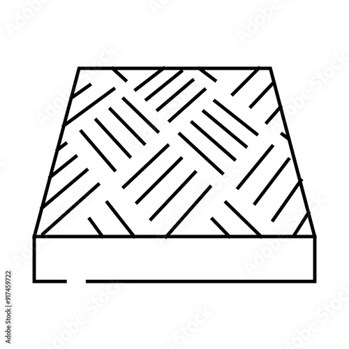 anti-slip flooring line icon vector. anti-slip flooring sign. isolated contour symbol black illustration