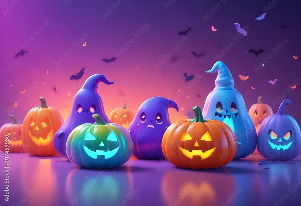 Fototapeta premium Halloween pumpkin image vector for t-shirt design