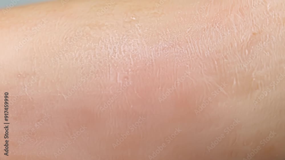 Macro shot of a persons skin before and after using collagen serum and cream displaying a dramatic difference in texture tone and firmness. Macro shot of a persons skin before and after using collagen serum and cream displaying a dramatic difference in texture tone and firmness.