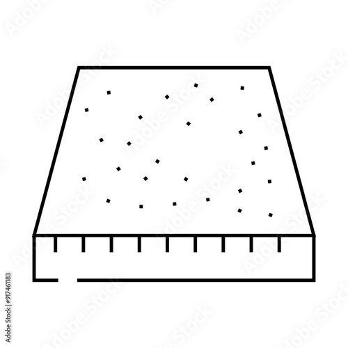 carpet floor line icon vector. carpet floor sign. isolated contour symbol black illustration