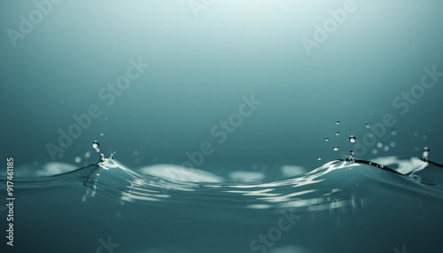 Close-up of fresh freshwater, which is dynamic and vital for the survival of living organisms due to its special properties