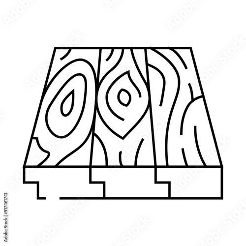 patterned flooring line icon vector. patterned flooring sign. isolated contour symbol black illustration