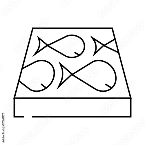 children play room floor line icon vector. children play room floor sign. isolated contour symbol black illustration
