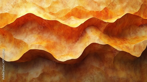 The image is a close up of a sandy beach with a wave pattern