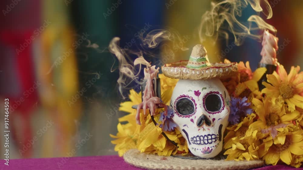 Symbols of Mexico for the Day of the Dead