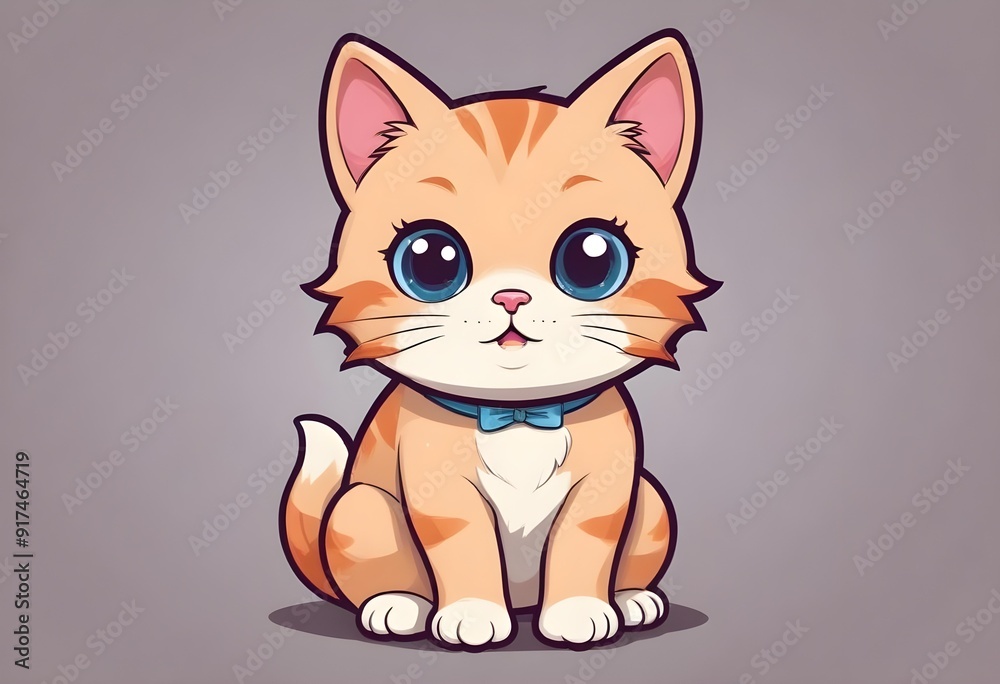 Obraz premium bulldog, cute cat mascot design vector design for t-shirt