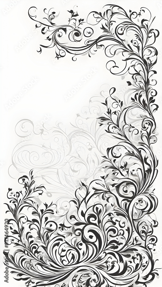 Vines Border Frame Copy Space Area Vines Border Frame Copy Space Area