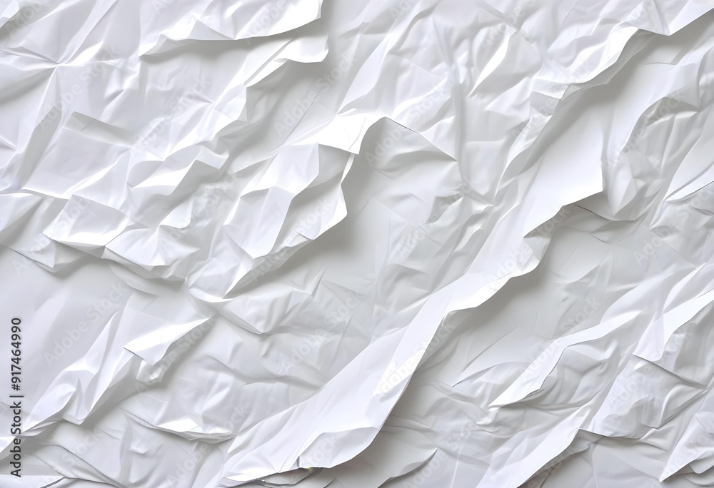 Crumpled white paper texture Crumpled white paper texture