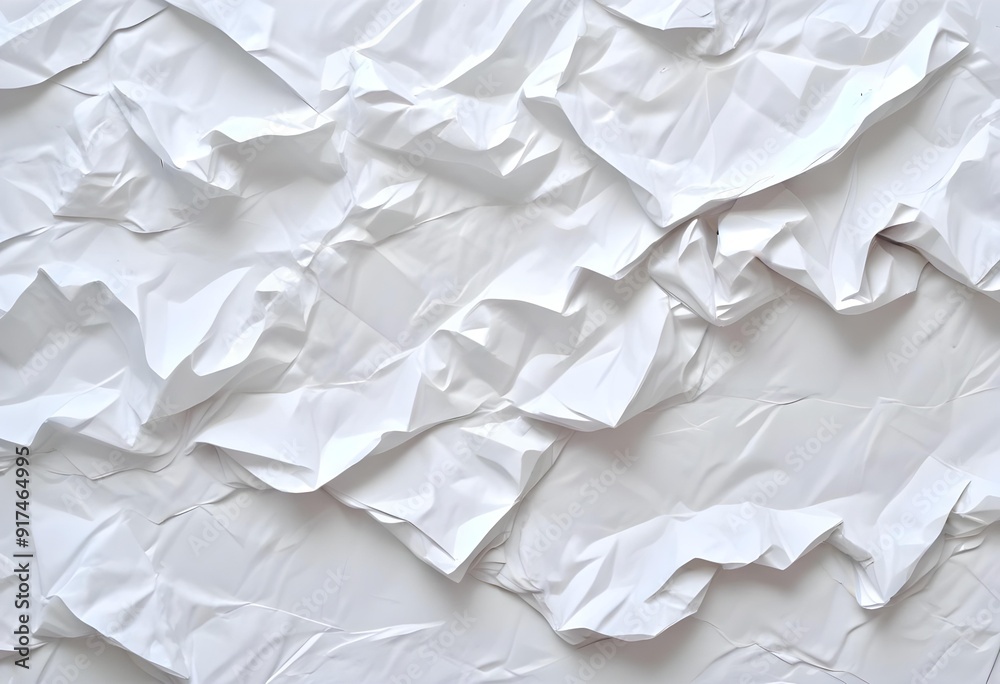 Crumpled white paper texture Crumpled white paper texture