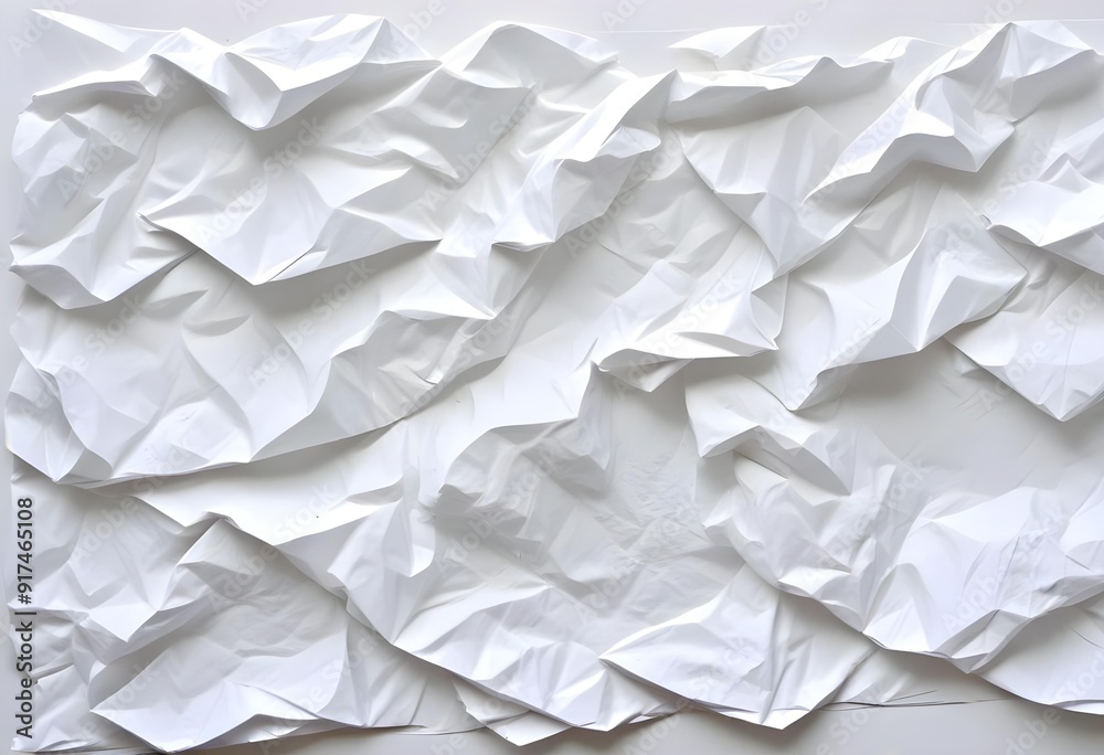 Crumpled white paper texture Crumpled white paper texture