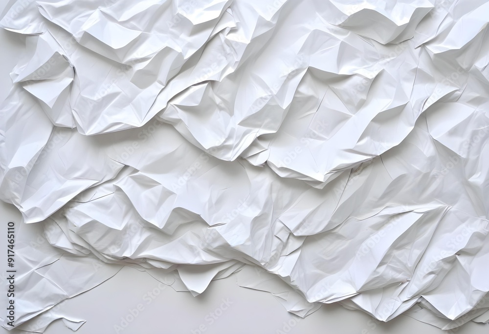 Crumpled white paper texture Crumpled white paper texture