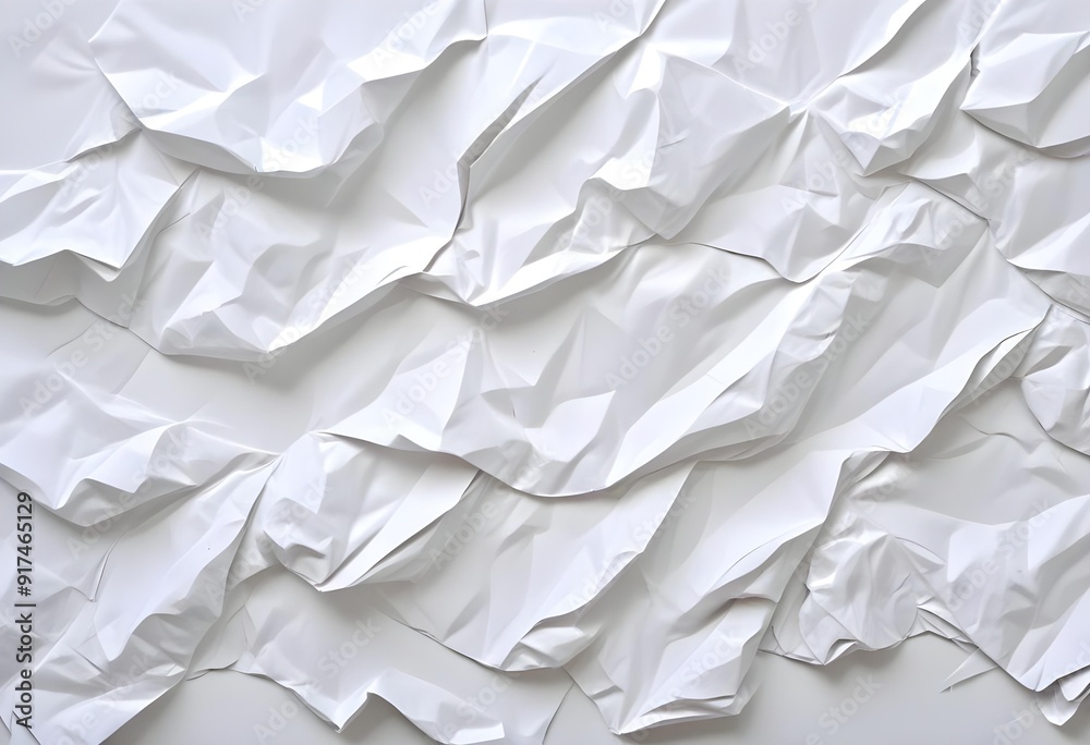 Crumpled white paper texture Crumpled white paper texture