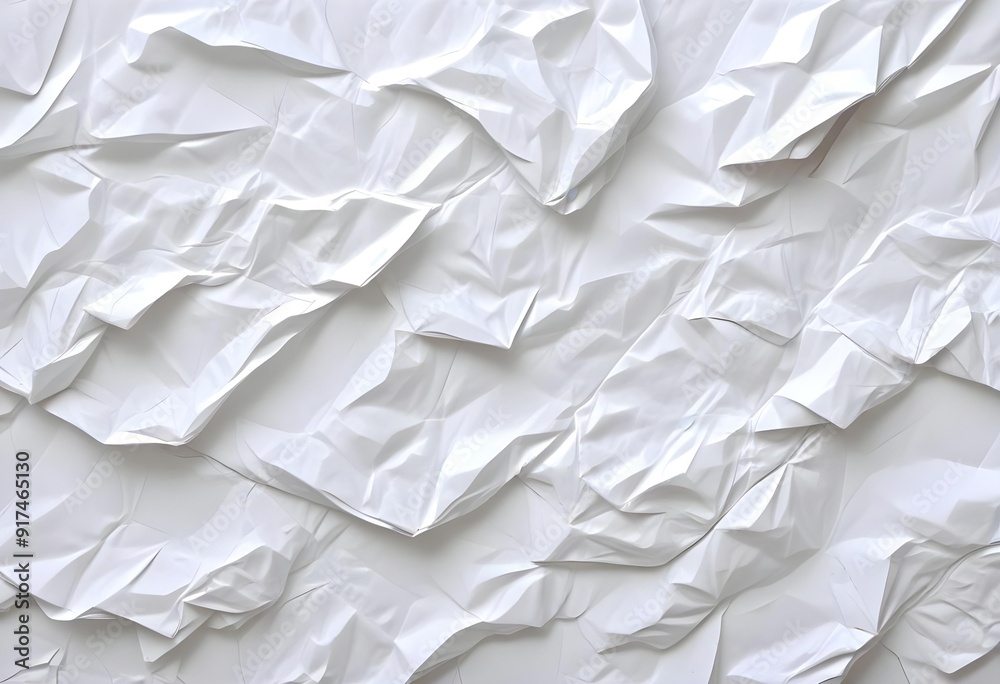 Crumpled white paper texture Crumpled white paper texture