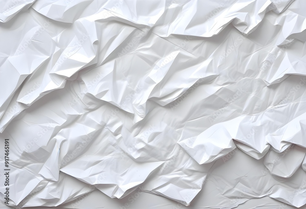 Crumpled white paper texture Crumpled white paper texture