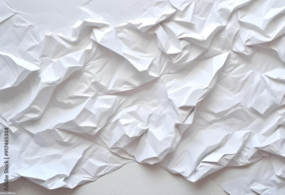 Crumpled white paper texture Crumpled white paper texture