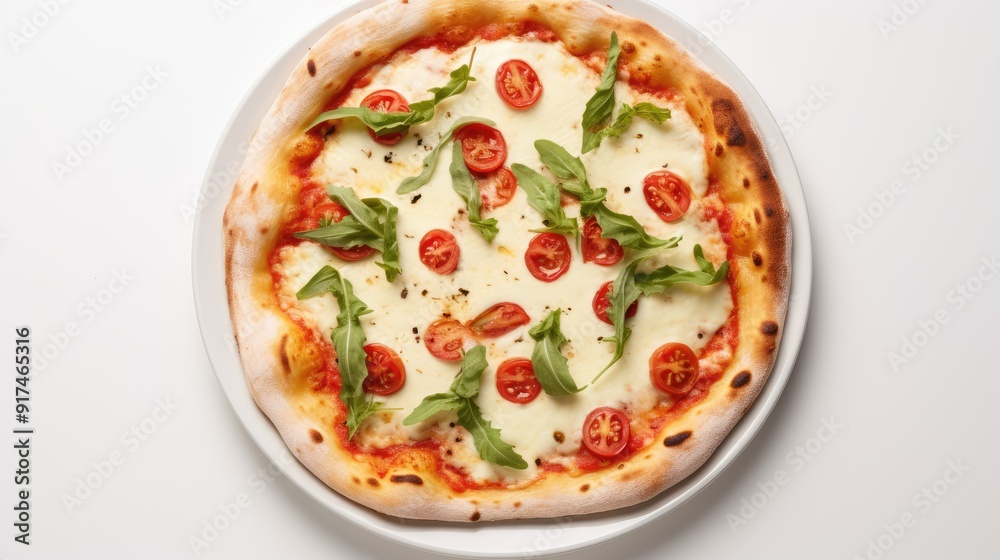 Delicious Pizza with Mozzarella, Pepperoni, and Fresh Vegetables Delicious Pizza with Mozzarella, Pepperoni, and Fresh Vegetables