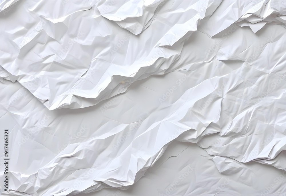 Crumpled white paper texture