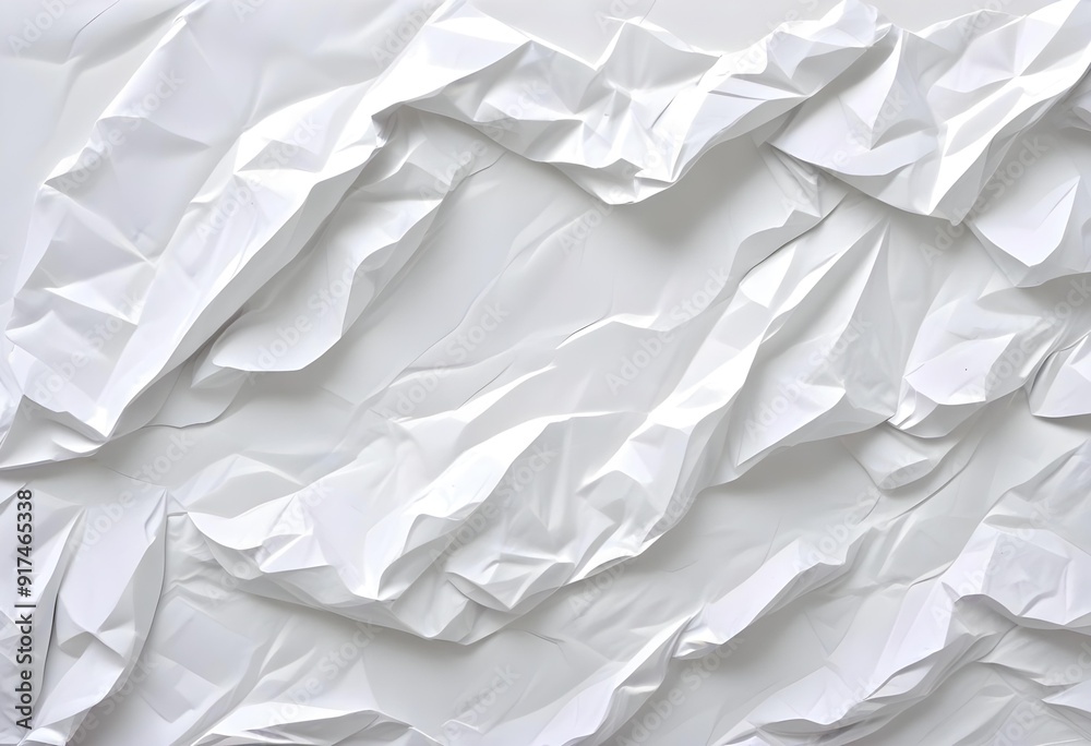 Crumpled white paper texture Crumpled white paper texture