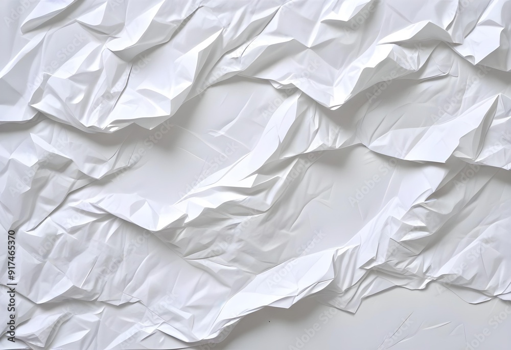 Crumpled white paper texture Crumpled white paper texture