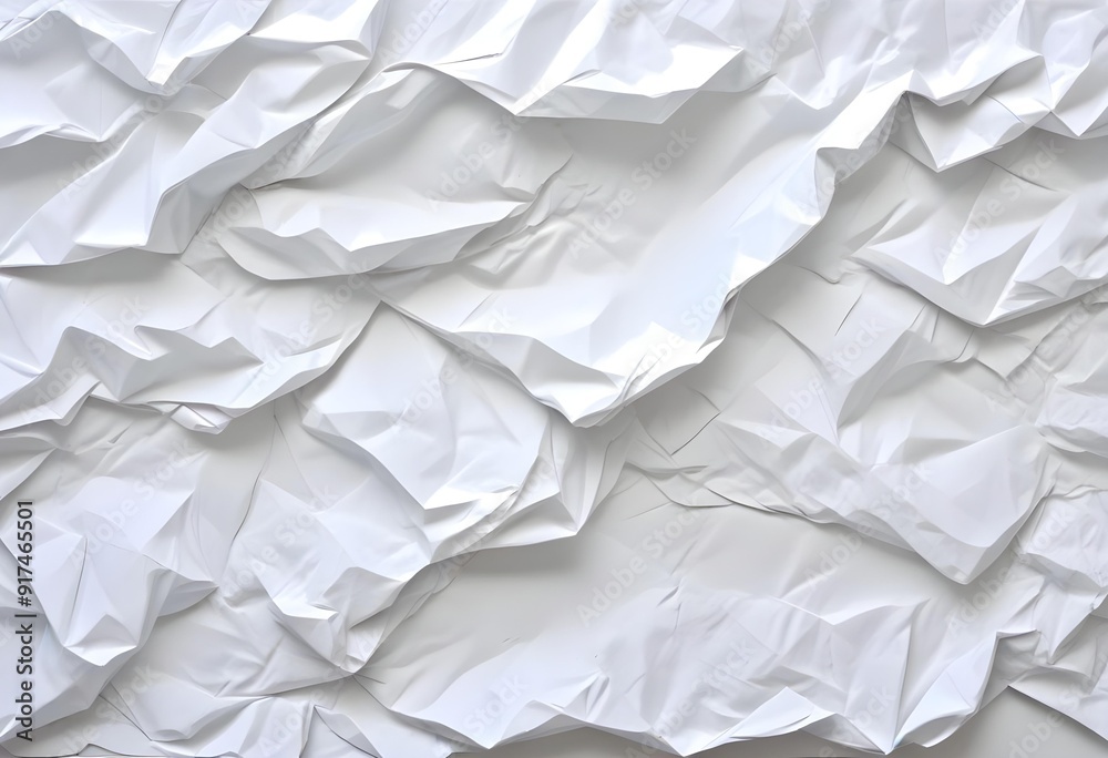 Crumpled white paper texture Crumpled white paper texture