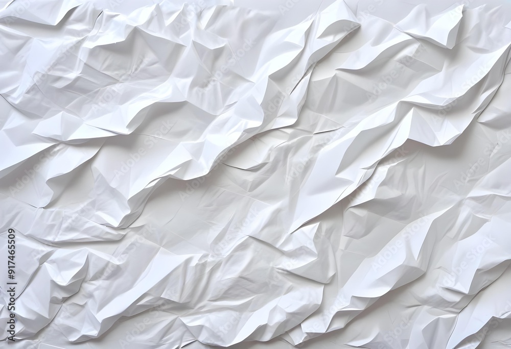 Crumpled white paper texture Crumpled white paper texture