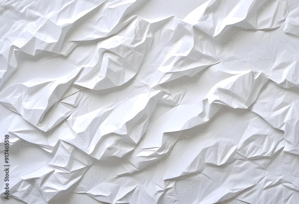 Crumpled white paper texture Crumpled white paper texture