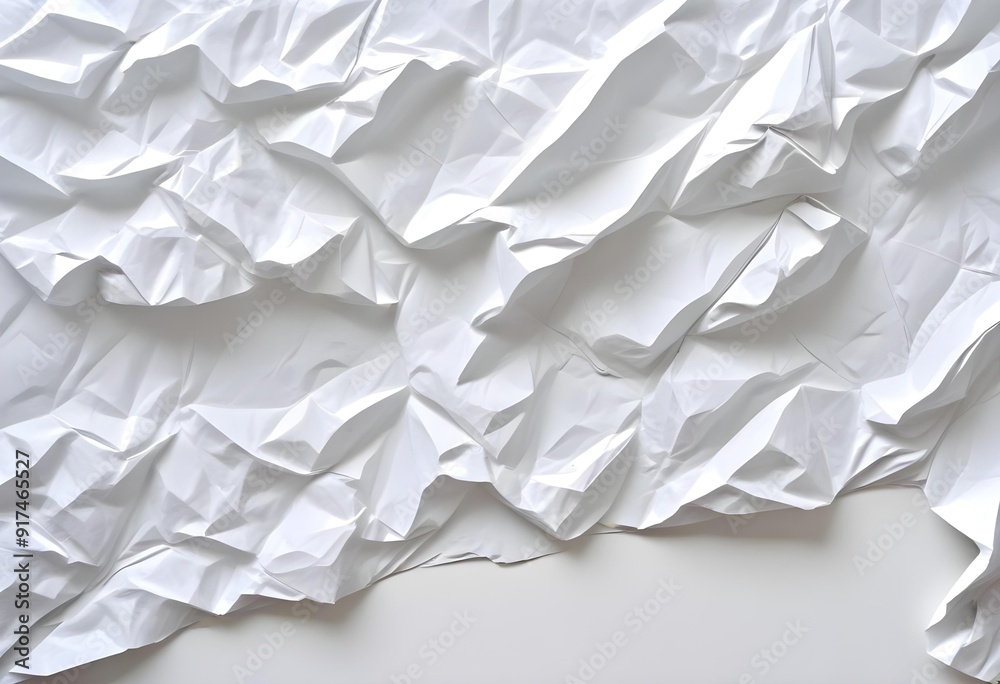 Crumpled white paper texture Crumpled white paper texture