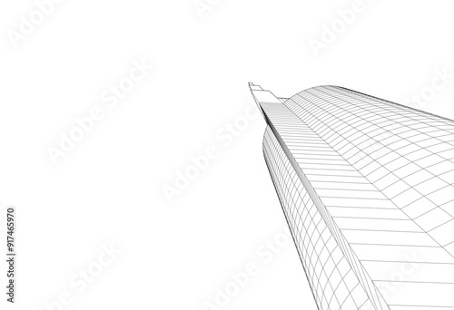 Building construction 3d rendering