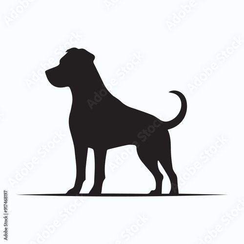 DOG BLACK SILHOUETTE