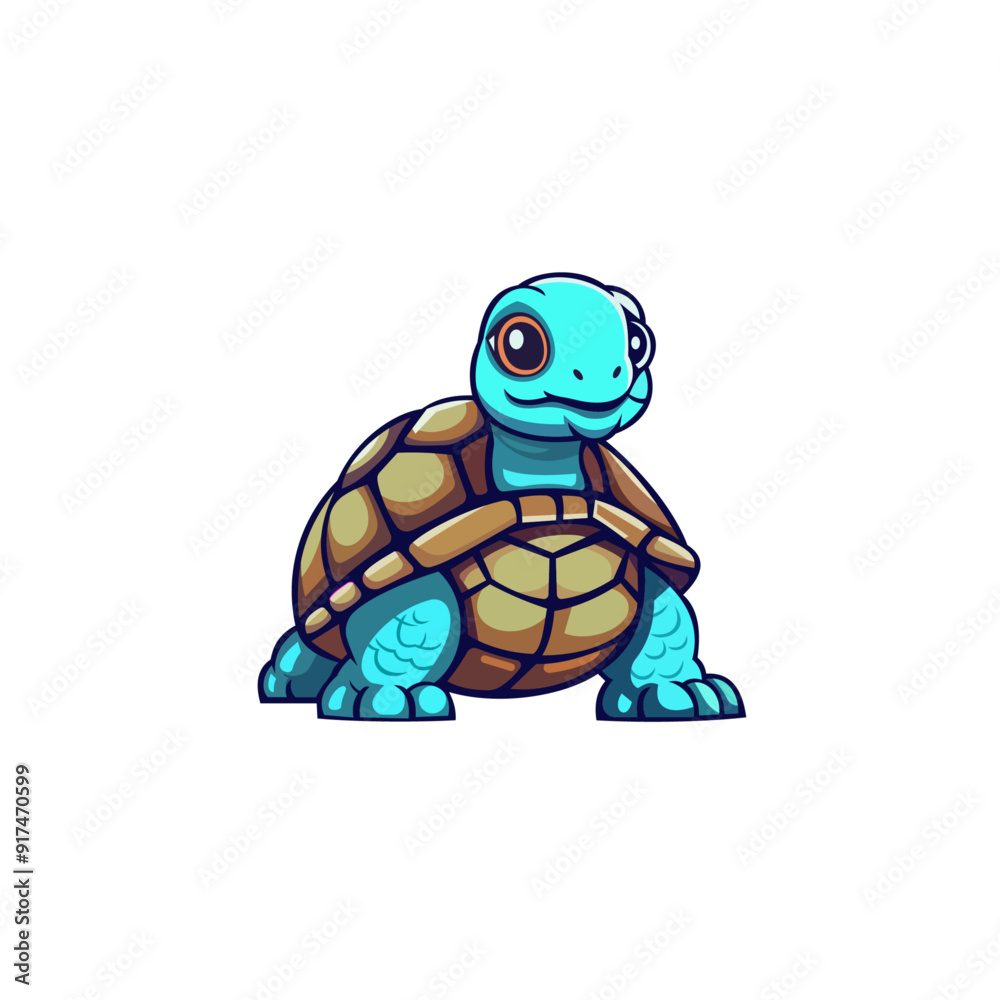 Fototapeta premium Sulcata tortoise mascot. esport logo design